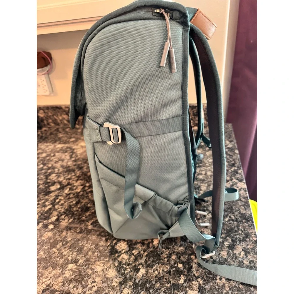 Holdland‎ Everyday Backpack Slate Blue Tan Leather 15